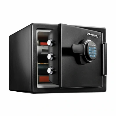 Afbeelding van Kluis MasterLock brandvrij en waterdicht electronisch combi slot L zwart
