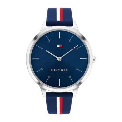 Afbeelding van Tommy Hilfiger Samantha Horloge, Dames, Maat: One Size, Blue/white/red