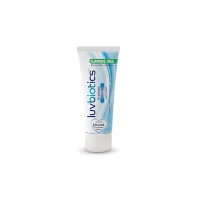Afbeelding van Luvbiotics Originele tandpasta met orale probiotica en xylitol bevordert gezonde microbiomen voor vers ademen, gezond gum tanden, vrij van fluoride, SLS, parabenen, kunstmatige zoeters, 75