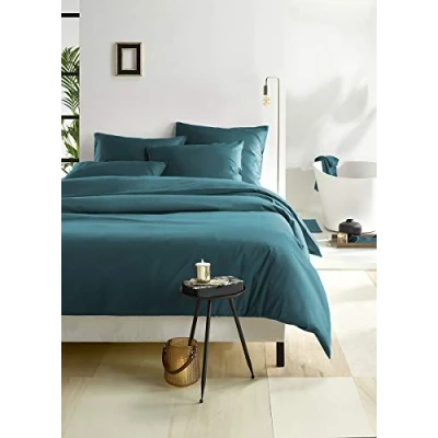 Afbeelding van Dekbedovertrek De Witte Lietaer Olivia Lake Green Satijn 240 x 200 / 220 cm Lits Jumeaux