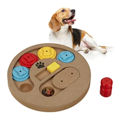 Afbeelding van Relaxdays denkspel hond intelligentie hondenspeelgoed hondenpuzzel puppy interactief