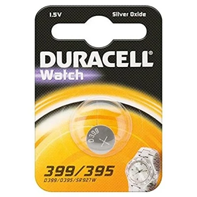 Afbeelding van Duracell batterij 399/395, zilveroxide, 1,5 V (D394 / SR936SW SR57), zilver.