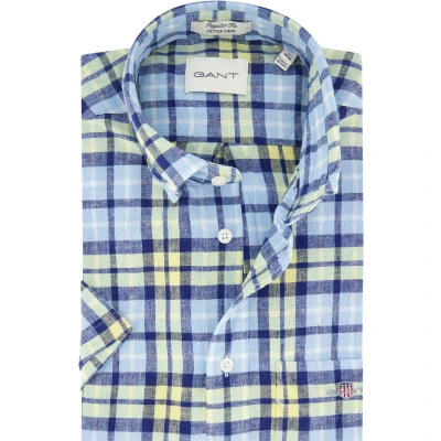 Afbeelding van Gant casual overhemd korte mouw Maat: 5XL Grote maten herenkleding Big &amp; Tall