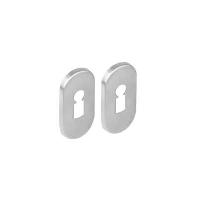 Afbeelding van Intersteel rozetten ovaal met sleutelgat verdekt 65x30x5mm RVS