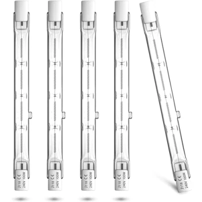 Afbeelding van Bonlux 100W r7s halogeenlamp 118mm Dimbaar AC220 240V Warmwit 2800K j118 slimme lamp 1500lm 360 graad spot schijnwerper voor huisverlichting, werkverlichting, veiligheidsverlichting, enz(5Pcs)