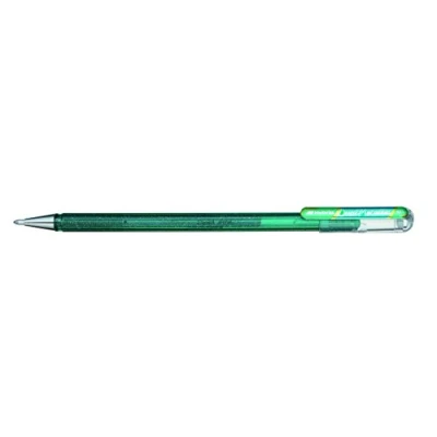 Afbeelding van Pentel K110 DDX Dual metallic Hybrid Gel Roller, Glitter Gel, 12 stuks, groen/blauw 2 verschillende kleureffecten op licht/donker papier groen + blauw