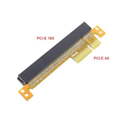 Afbeelding van Chenyang PCI E Express 4X naar 16x Extender male female adapter voor adapterkaart