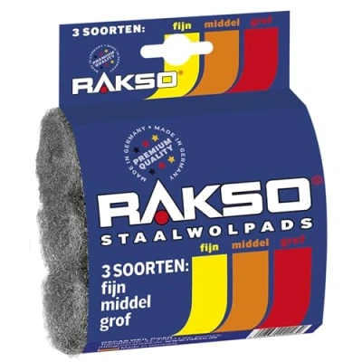 Afbeelding van RAKSO Staalwol pads (gradatie 00 1 3)