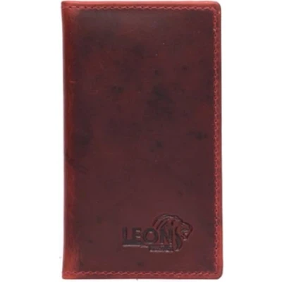Afbeelding van Pasjeshouder 2 Pasjes Leer Rood (Vintage leer)