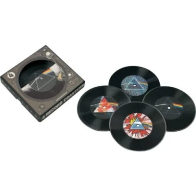 Afbeelding van Pink Floyd coasters Set van 4 record / onderzetters