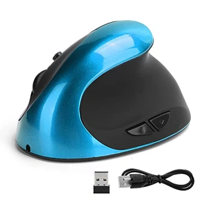 Afbeelding van Draadloze Optische Verticale Muis, 3e Generatie Ergonomische Muis Gaming Muizen Computermuizen(blauw)