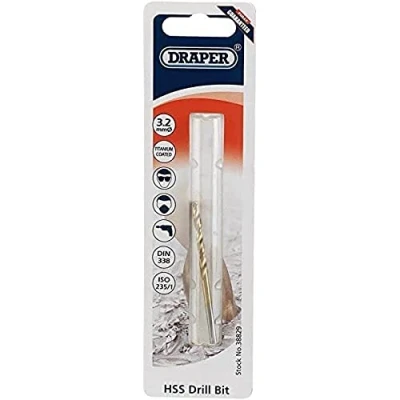 Afbeelding van Draper TH29MC HSS Titanium boorpunt, blauw,