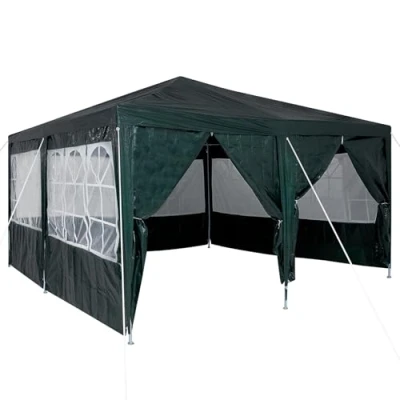 Afbeelding van vidaXL Feesttent met 8 Zijwanden Groen 4x4 m PE