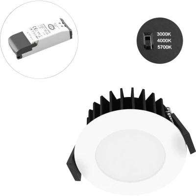 Afbeelding van EVN L54N070125 Lichttechnik LED inbouwlamp vast ingebouwd 7 W Wit