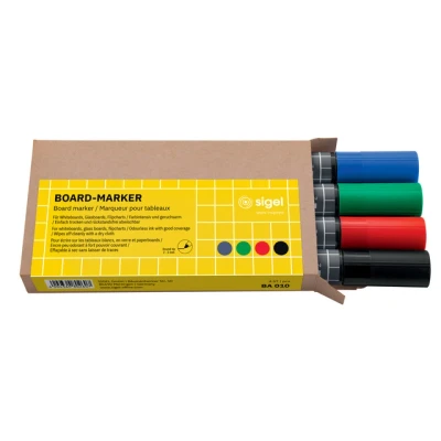 Afbeelding van Sigel Si Ba010 Whiteboardstift 4 Kleur Zwart/Blauw/Rood/Groen