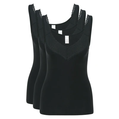Afbeelding van Speidel 3ER PACK Natalie Hemd, Dames, Maat: 40, Schwarz