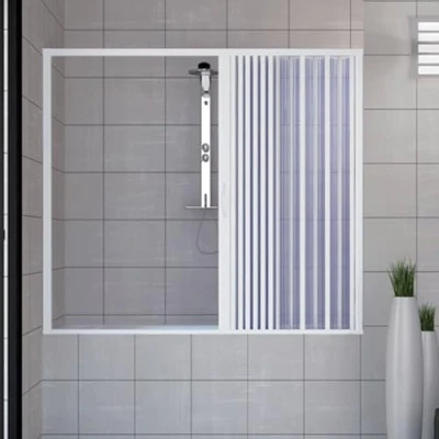 Afbeelding van ROLLPLAST PINTO Baddouche Kunststof PVC 1700 mm mod. Nina met zijopening