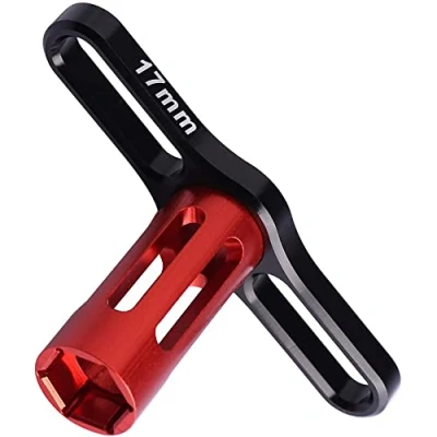 Afbeelding van CENPEK 17 mm wiel inbussleutel voor 1/8 RC autobanden rood