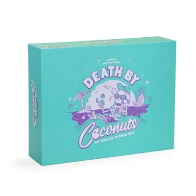 Afbeelding van Bubblegum Stuff Death by Coconuts Risk and Reward Family Bordspel, 250 kaarten, 2 8 spelers, geschikt voor volwassenen en jongeren