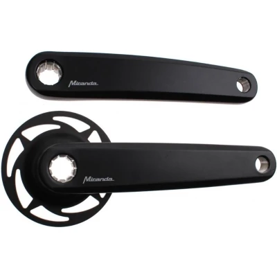 Afbeelding van Miranda E bike crankset 2 isis 170mm zwart + r ring 857720