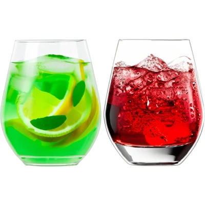 Afbeelding van Excellent Houseware Drinkglas 4x transparant kunststof 515 ml Drinkglazen