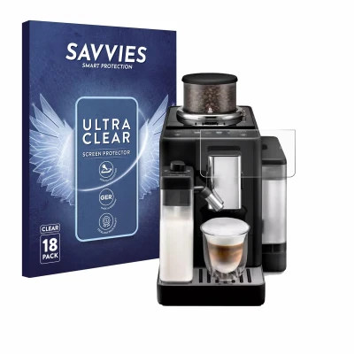 Afbeelding van Savvies Screenprotector voor DeLonghi Rivelia Folie Beschermfolie transparant (18 Stuks)