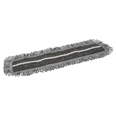 Afbeelding van Vikan Moppen Microfibre Damp 47 Microvezel Vlakmop Donkergrijs Klittenband 40cm