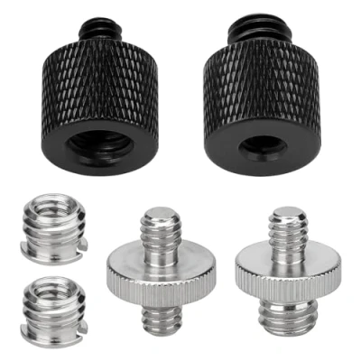 Afbeelding van Kigniote statief adapter 1/4 naar 3/8 inch schroefdraadadapter statiefschroef camera schroefdraad schroeven voor microfoon