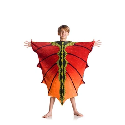 Afbeelding van Kanguru Dragon fleecedeken in haai vorm, grijs, blauw, rood, eenheidsmaat voor kinderen 4 12 jaar, afmetingen 90 x 100 cm