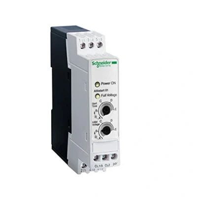 Afbeelding van Schneider electric altistart 01 softstarter 1f 110 230v 0 75kw 3f 480v 2 2kw 6a bij 40 graden gestuurde fase 1 ats01n106ft