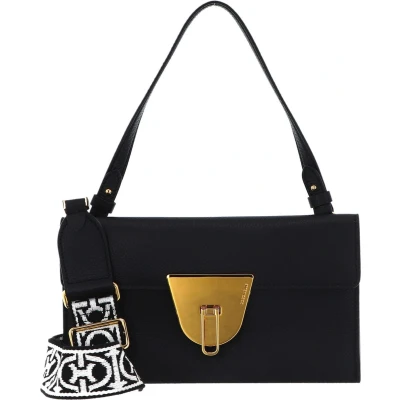 Afbeelding van COCCINELLE Leren Handtas Schoudertas Coccinellenico Handbag Noir Zwart