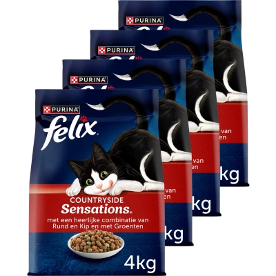 Afbeelding van 4x Felix Kattenvoer Countryside Sensations 4 kg