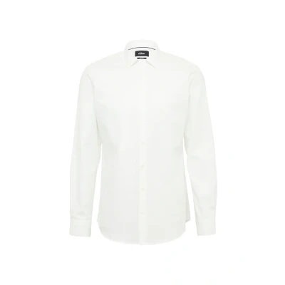 Afbeelding van s.Oliver Black Label Tailored FIT Overhemd, Heren, Maat: 37, Weiß
