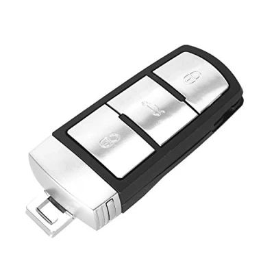 Afbeelding van PHONILLICO Sleutelhoes voor VW Volkswagen Passat B6 B7 3C CC Plip sleutel afstandsbediening 3 knoppen Blade