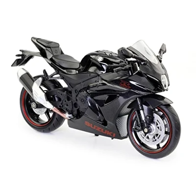 Afbeelding van TURBO CHALLENGE Moto Suzuki GSXR 1000 Die Cast 029931 1/12 Vrijloopvoertuig Zwart Metaal Kinder Speelgoed Geschenken Vanaf 3 jaar