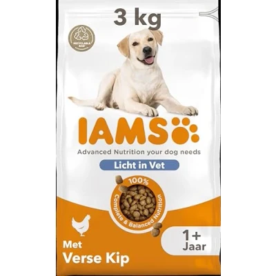 Afbeelding van IAMS for Vitality Light hondenvoer droog vetarm droogvoer voor honden vanaf 1 jaar, 3 kg