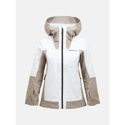 Afbeelding van Peak Performance Rider Winterjas Dames Offwhite Avid Beige XL Wit Ski Jassen