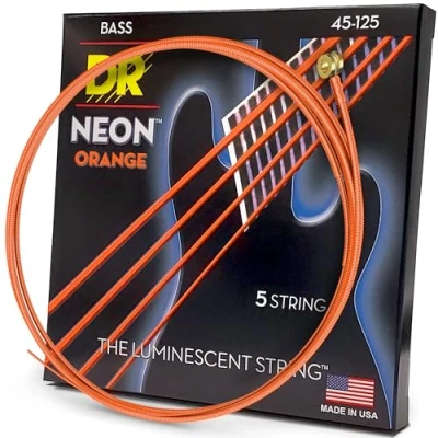 Afbeelding van DR Snaren Hi Def Neon Oranje Bass Heavy 5 String