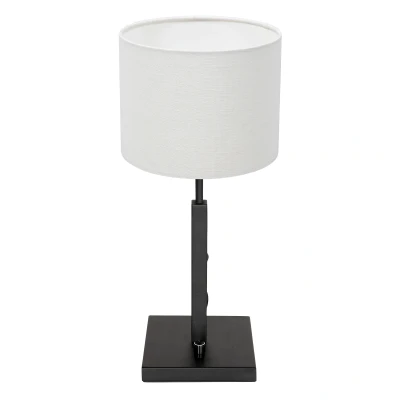 Afbeelding van Steinhauer Stang tafellamp wit metaal 52 cm hoog