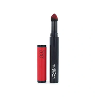 Afbeelding van L&#039;Oréal Paris Infaillible lippenstift X3 mat, 007 Say My Name Poeder met ultrazachte applicator kleurintensieve, matte afwerking &amp; blijft 8 uur zitten, per stuk verpakt