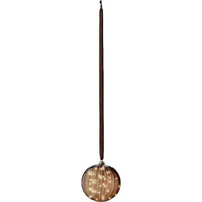 Afbeelding van Lumineo Micro LED bal lamp ø20 cm 40 lampjes Bruin