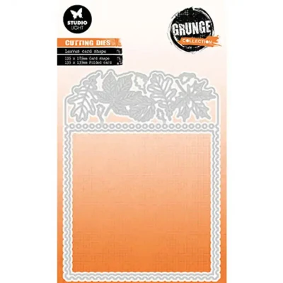 Afbeelding van Leaves card Grunge collection nr.532