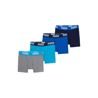 Afbeelding van PUMA Boxershorts voor Kinderen Biologisch Katoen Zachte Stretch, 4 pack
