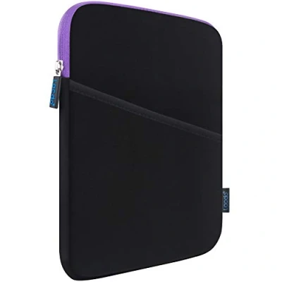 Afbeelding van iPad Mini 7 Beschermhoes Tas, Lacdo Tablet Sleeve voor (A17 Pro)/6/5/4/3/2, Lenovo Tab M8, Samsung Galaxy A7 A9 Lite 8.7&quot; / A 8&quot;, M8 Schokbestendig, Purper Zwart