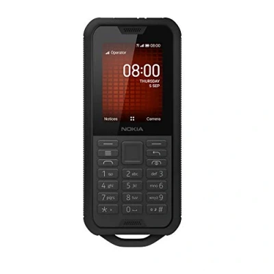 Afbeelding van Nokia 800 Tough 2,4 inch 4G met gratis simkaart uit het Verenigd Koninkrijk en Google Assistant functie (Single SIM) zwart