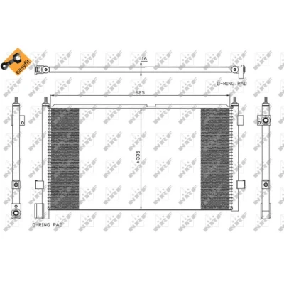 Afbeelding van NRF Airco condensor 35591