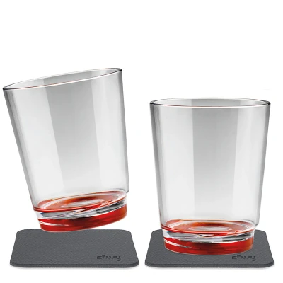 Afbeelding van Silwy Reusable Magnetische Drinkglazen 0,25L (set a 2) Ready Red