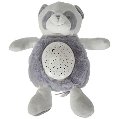 Afbeelding van Doudou et Compagnie DC3693 pluche nachtlampje voor kinderen, panda, muziek, helder, 3 lichten lawaai natuur 20 cm grijs