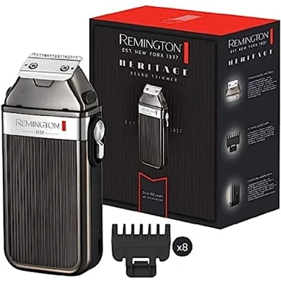 Afbeelding van Remington MB9100 Heritage baardtrimmer, 8 vaste snijgeleiders 1,5 15 mm, snellaadfunctie