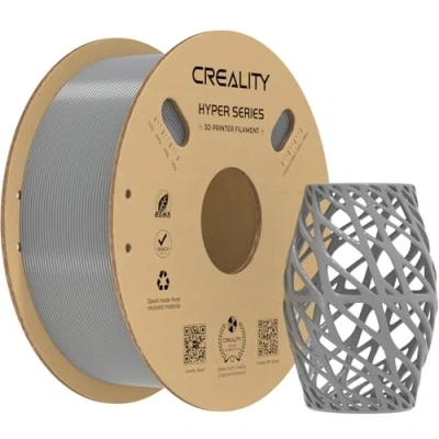 Afbeelding van Creality Hyper PETG Filament 1,75 mm voor 3D printers, printerfilament hoge snelheid 300 mm/s grijs